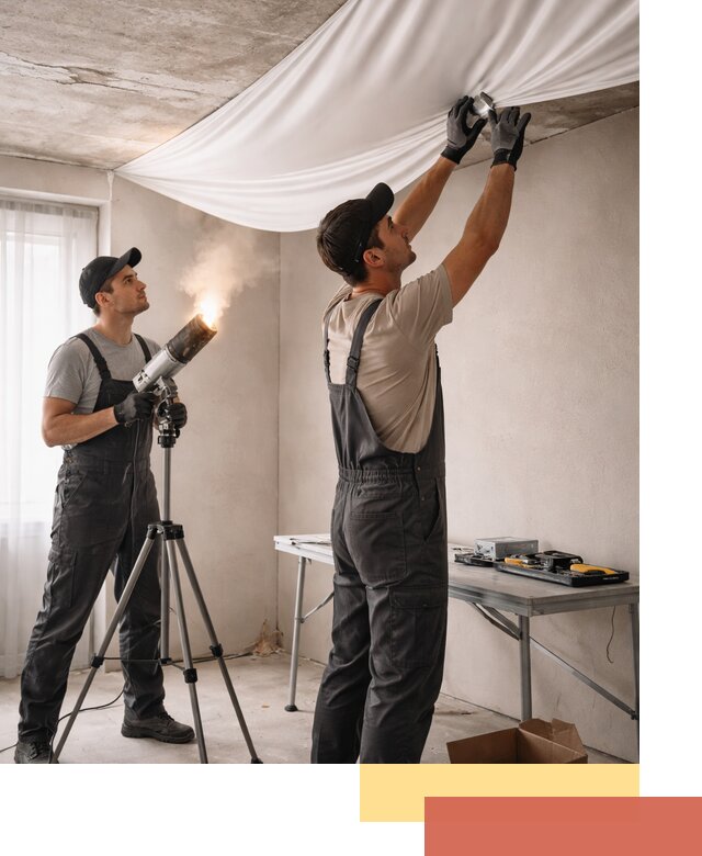 Установка натяжного потолка под ключ в Киржаче