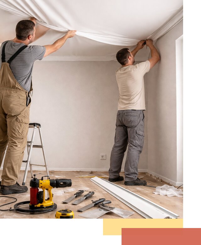 Монтаж ПВХ натяжного потолка в Киржаче качественно и быстро