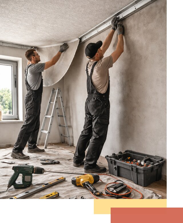 Монтаж фактурного натяжного потолка в Киржаче качественно и быстро