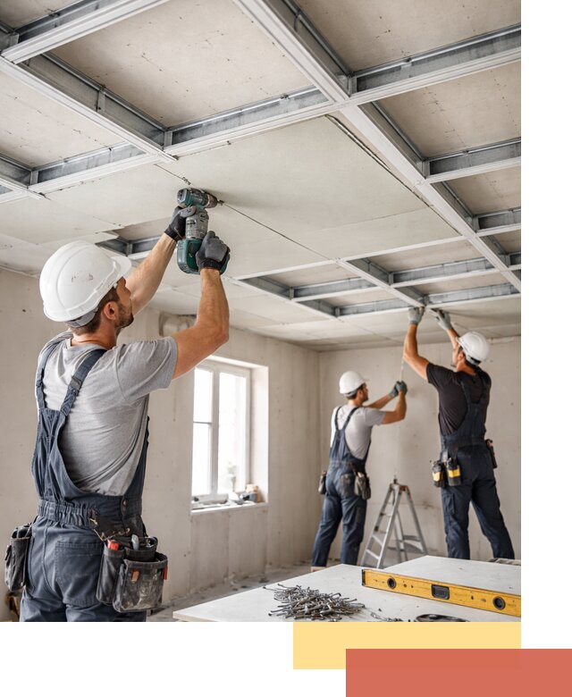 Кессонный потолок из гипсокартона под ключ в Киржаче