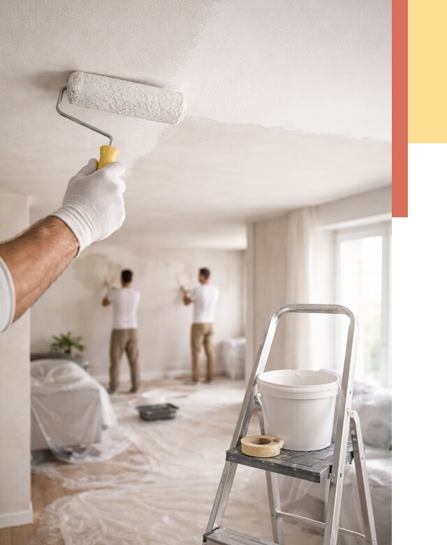 Покраска потолка акриловой краской в Киржаче от 2578 руб. | ОТДЕЛОЧНИК-Крж