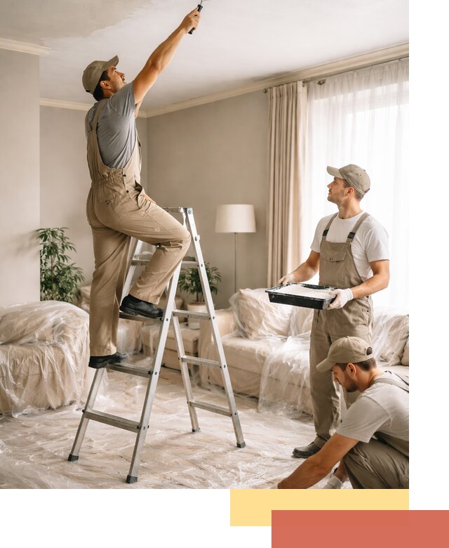 Покраска потолков акриловой краской в Киржаче качественно и быстро