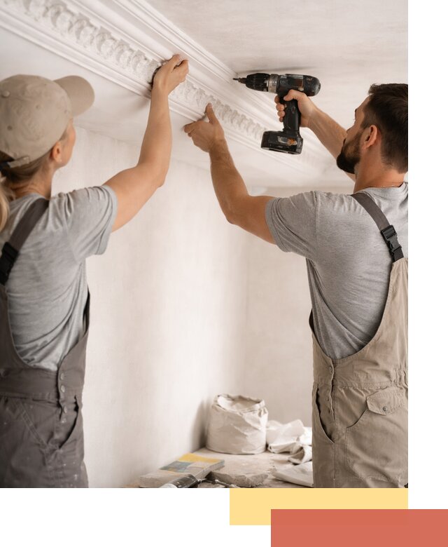 Профессиональный монтаж лепнины на потолок в Киржаче