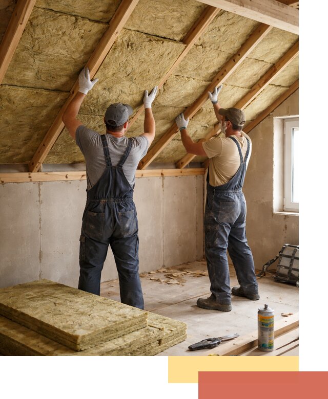 Утепление потолка минеральной ватой в Киржаче