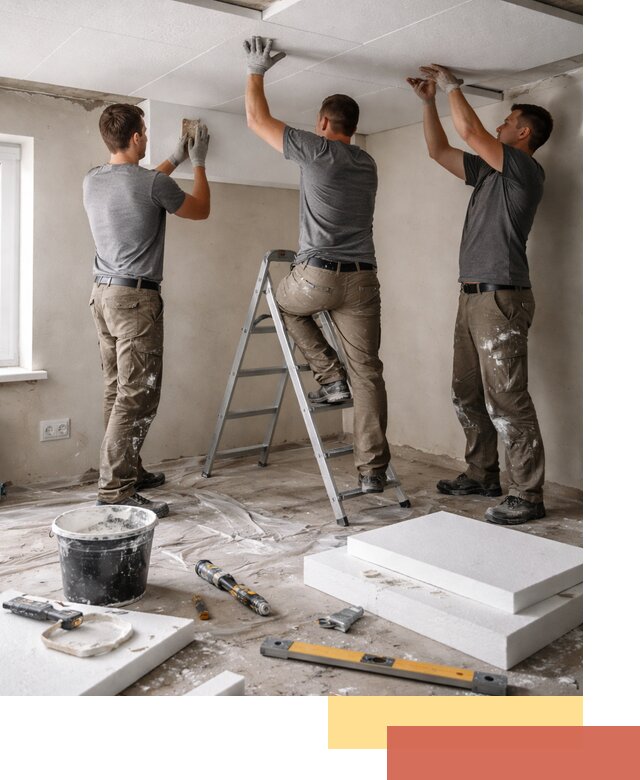 Утепление потолка пенопластом в Киржаче быстро и качественно